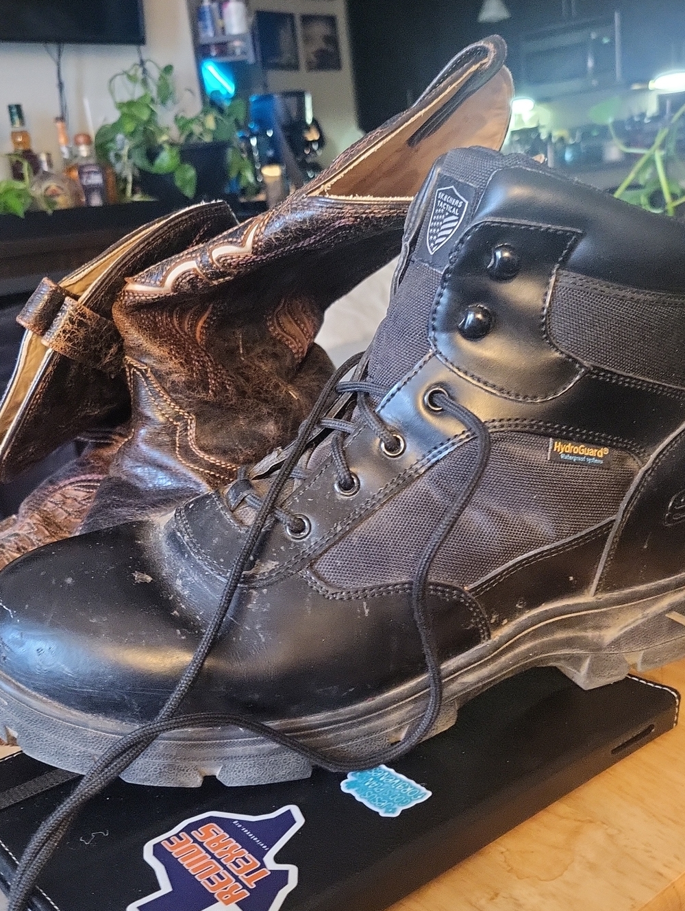 Skechers Black Waterproof Work Boots